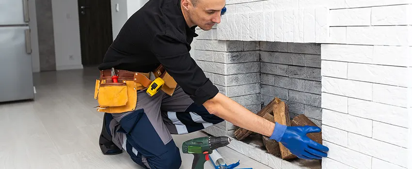 Fireplace Damaged Damper Frame Repair Services in Lindenhurst, Illinois