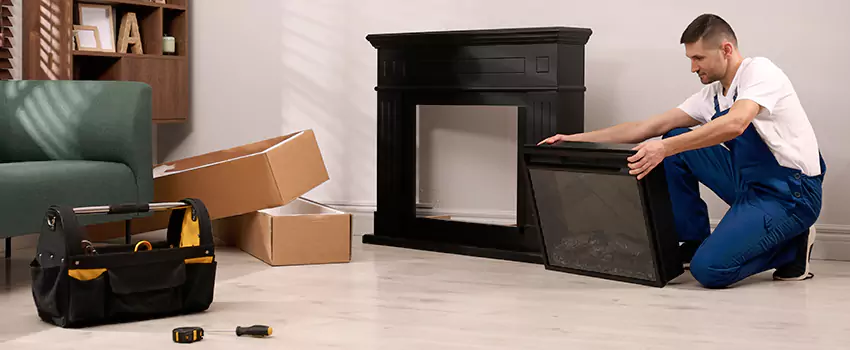 Old Rusted Metal Fireplace Repair And Replacement in Lindenhurst, IL